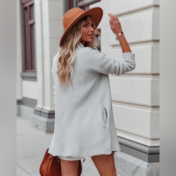 VICI COLLECTION BRANSON POCKETED DRAPE KNIT CARDIGAN - Picture 9 of 11